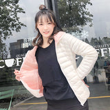 Women Winter Coats Puffer Jacket Down Coat Fall/Winter White Duck Down Jacket Women Stand Collar Double-Sided Wear