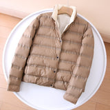 Women Winter Coats Puffer Jacket Down Coat Autumn Winter Warm Soft Thin Lightweight Short Type