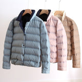Women Winter Coats Puffer Jacket Down Coat Autumn Winter Warm Soft Thin Lightweight Short Type