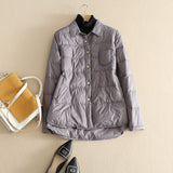 Women Winter Coats Puffer Jacket Down Coat Light Down White Duck Down Shirt Longer In The Rear