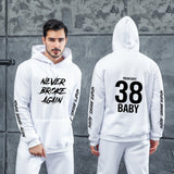 Men Graphic Hoodie Autumn and Winter Never Broke Again Youth Rapper Hoodie Sweatshirt