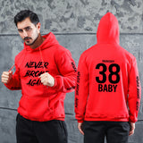 Men Graphic Hoodie Autumn and Winter Never Broke Again Youth Rapper Hoodie Sweatshirt