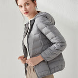 Women Winter Coats Puffer Jacket Down Coat Fall/Winter Lightweight Down Jacket Female Short Hood