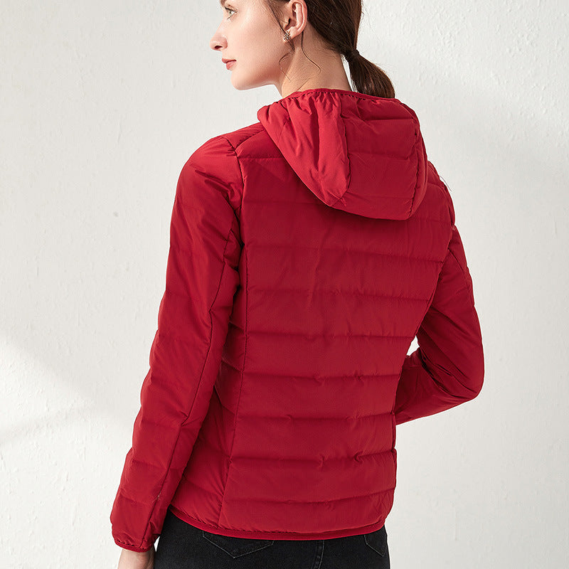 Women Winter Coats Puffer Jacket Down Coat Fall/Winter Lightweight Down Jacket Female Short Hood