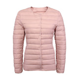 Women Winter Coats Puffer Jacket Down Coat Lightweight Round Neck V-neck Short Coat Autumn and Winter Women's Clothing