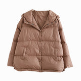 Women Winter Coats Puffer Jacket Down Coat Long Sleeve Hooded Warm Jacket White Duck Down Lightweight Down Jacket