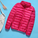 Women Winter Coats Puffer Jacket Down Coat Ultra-Thin Down Jacket Women's Stand Collar Lightweight Fall Winter Coat