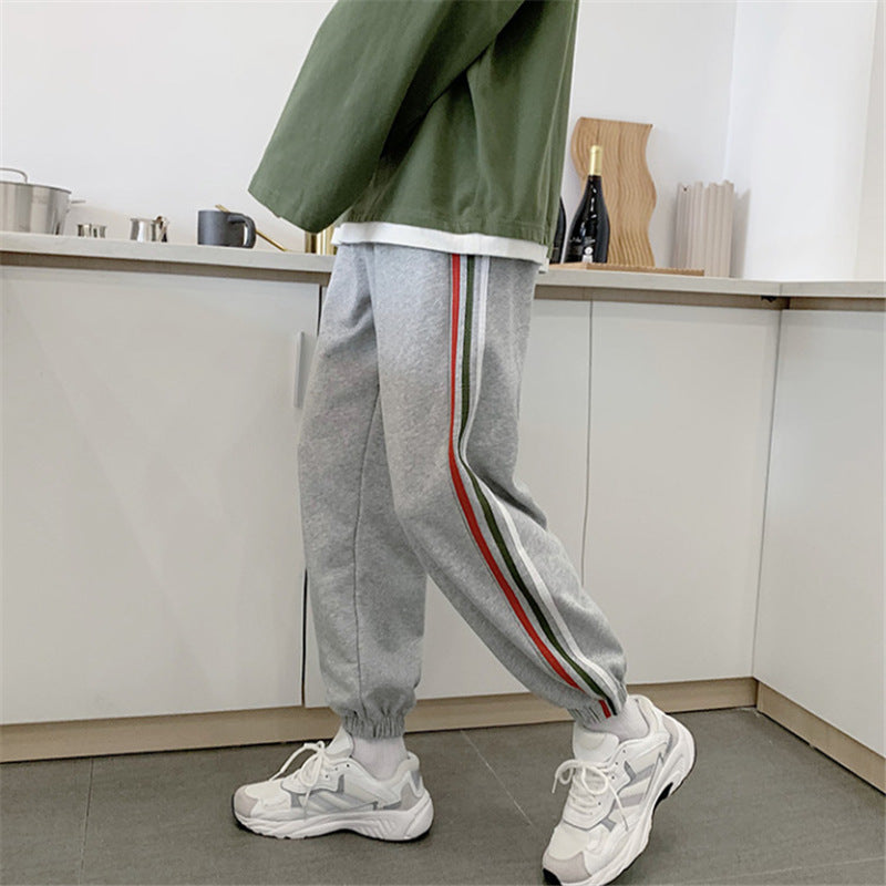 Men Pants Men's Spring and Autumn Loose Track Pants Autumn Leisure
