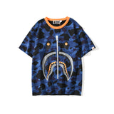 WGM Shirt Summer Camouflage Stitching Color Loose Short Sleeve T-shirt