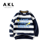 Children Boy Hoodie Spring Children's Clothing Boys' Bathroom Stripes