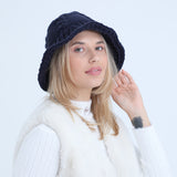 Women Winter Hats Women's Autumn Wool Bucket Hat Fashion Knitted Warm