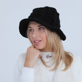 Women Winter Hats Women's Autumn Wool Bucket Hat Fashion Knitted Warm