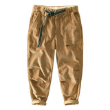 Mens Corduroy Pants Fall Winter Men Cotton Corduroy Solid Color Casual Japanese Overalls