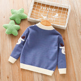 Boys Sweater Children's Autumn and Winter Knitting Pullover Christmas Deer Baby Sweater