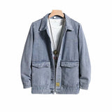 Men Denim Jacket Spring and Autumn Men Casual Denim Jacket