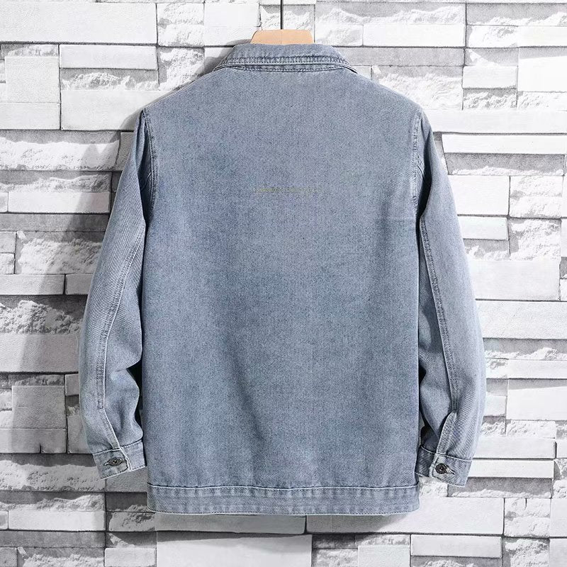 Men Denim Jacket Spring and Autumn Men Casual Denim Jacket