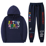 Travis Scott Astroworld Hoodie & Pant 2 Piece Set Sweatshirt Suit Fashion Casual Men's and Women's Sweatshirt
