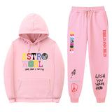 Travis Scott Astroworld Hoodie & Pant 2 Piece Set Sweatshirt Suit Fashion Casual Men's and Women's Sweatshirt