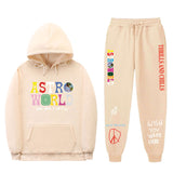 Travis Scott Astroworld Hoodie & Pant 2 Piece Set Sweatshirt Suit Fashion Casual Men's and Women's Sweatshirt