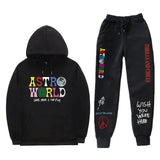 Travis Scott Astroworld Hoodie & Pant 2 Piece Set Sweatshirt Suit Fashion Casual Men's and Women's Sweatshirt