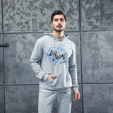 Men Graphic Hoodie Autumn and Winter Pop Smoke Print Men and Women Fleece Hooded Jacket Thickened Sweater