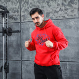 Men Graphic Hoodie Autumn and Winter Pop Smoke Print Men and Women Fleece Hooded Jacket Thickened Sweater