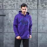 Men Graphic Hoodie Autumn and Winter Pop Smoke Print Men and Women Fleece Hooded Jacket Thickened Sweater