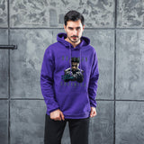 Men Graphic Hoodie Autumn and Winter Boseman Printed Men and Women Fleece Hooded Jacket Thickened Inner Wear Sweatshirt