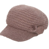 Women Winter Hats Women's Autumn and Winter Solid Color Knitted Hat
