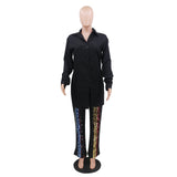 Nina Parker Black Dress Shirt Fashion Dress