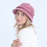 Women Winter Hats Knitted Hat Women's Autumn and Winter Flower Thickened Warm Hat