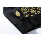 Shark Print Hoodie Autumn Men'S Printed Sweater Jacket