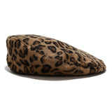Leopard Fur Hat Beret
