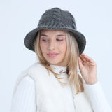 Women Winter Hats Women's Autumn Wool Bucket Hat Fashion Knitted Warm