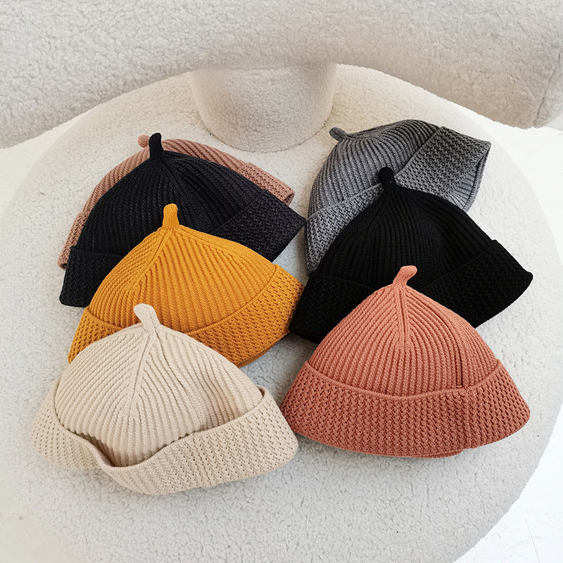 Beanies Autumn and Winter Wool Knitted Skullcap Men's and Women's Beanie Hat