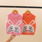 Boys Sweater Vest Autumn and Winter Wool Pullover Cute Bunny Baby Knitted Vest