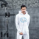 Men Graphic Hoodie Autumn and Winter Pop Smoke Print Men and Women Fleece Hooded Jacket Thickened Sweater