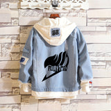 Comic Denim Jacket Anime Cowboy Coat Clothes