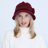 Women Winter Hats Knitted Hat Women's Autumn and Winter Flower Thickened Warm Hat