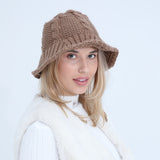 Women Winter Hats Women's Autumn Wool Bucket Hat Fashion Knitted Warm