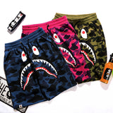 Shark Print Bape Shorts Shark Logo Printed Men'S And Women'S Couple Shorts