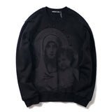GVC Hoodie Shadow Virgin Pattern Cotton Sweater Loose
