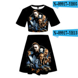 Michael Myers T Shirt Spring Printed Women's Casual Skirt