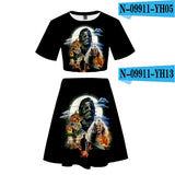 Michael Myers T Shirt Spring Printed Women's Casual Skirt
