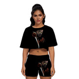 Michael Myers T Shirt Spring Printed Casual Sports Women'S Suit