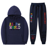 Travis Scott Astroworld Hoodie & Pant 2 Piece Set Sweatshirt Suit Fashion Casual Men's and Women's Sweatshirt