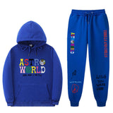 Travis Scott Astroworld Hoodie & Pant 2 Piece Set Sweatshirt Suit Fashion Casual Men's and Women's Sweatshirt