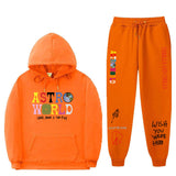 Travis Scott Astroworld Hoodie & Pant 2 Piece Set Sweatshirt Suit Fashion Casual Men's and Women's Sweatshirt