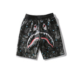 Shark Print Bape Shorts Shark Print Bape Men And Women Couple Cross-Border