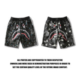 Shark Print Bape Shorts Shark Print Bape Men And Women Couple Cross-Border